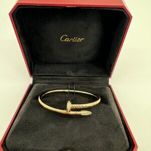 100% Authentic Cartier Gold Nail Bracelet